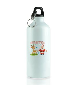 Snow Falls, Christmas Calls: Beautifully Designed Sipper Bottle by (brand) Perfect Gift For Christmas Eve