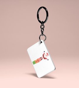 Santa On His Gifts : Unique Designer Key Chain byBest Gift For Boys Girls