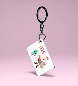 Alien & Santa: Cute Designer Key Chain byUnique Gift For Kids Boys Girls