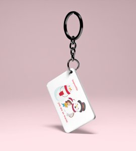 Snowman Talks : Unique Designer Key Chain byPerfect Gift For Christmas Boys Girls