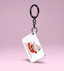 Santa's Gift For Everyone Design Key Chain ,Christmas Edition Printed Key Chain |Best Gift For Friends Family Boys Girls