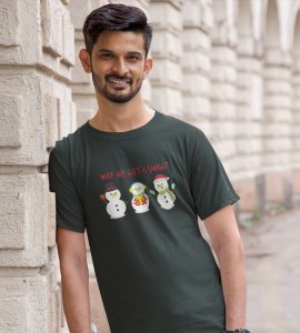 Small Gift : Unique Printed T-shirt (Green) Best Gifts For Secret Santa