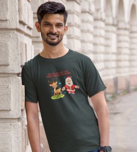 Let's Go December Is Here: Funny Printed T-shirt (Green) Best Gift For Boys Girls