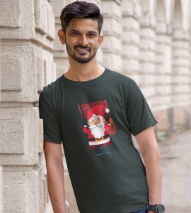 Strongest Santa: Unique Printed T-shirt (Green) Best Gift For Christmas Eve