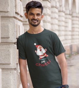 Santaa's Holiday : Best Printed T-shirt (Green) Unique Gift For Kids