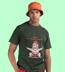 Sumo Santa : Best Printed T-shirt (Green) Best Gift For Kids Boys Girls