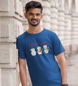 Small Gift : Unique Printed T-shirt (Blue) Best Gifts For Secret Santa