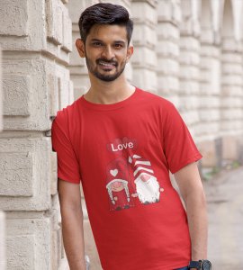 Lover Elves: Best Christmas T-shirt (Red) - Ideal for Staying Refreshed Gift for Husband Wife Love Boy Girl.