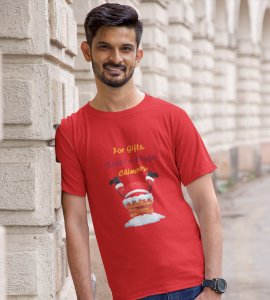 Big Chimney Bigger Gifts: Revamp your Joy with(Red) Cutest Santa T-shirt, Best Gift For Boys Girls