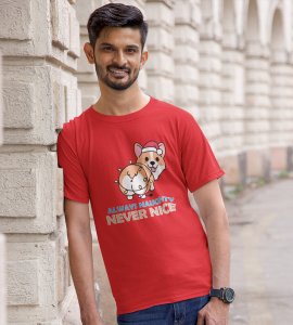 Notorious Corgi: Funny Doggie Printed T-shirts (Red) Best Gift For Boys Girls