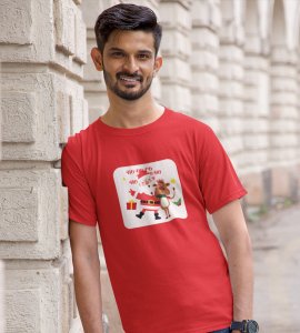 Happy Santa: Best Printed T-shirt (Red) Best Gift For Kids