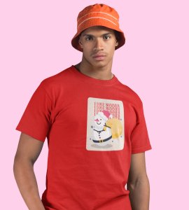 Summer Lover Snowman : Best Printed T-shirt (Red) Perfect Gift For Secret Santa For Boys Girls