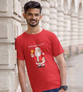 Will Santa Come?: Best Printed T-shirt (Red) Best Gift For Boys Girls