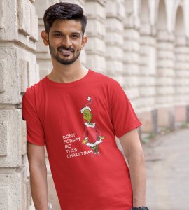 Christmas With Alien's : Best Printed T-shirt (Red) Perfect Gift For Secret Santa
