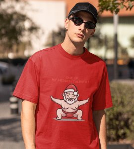 Sumo Santa : Best Printed T-shirt (Red) Best Gift For Kids Boys Girls