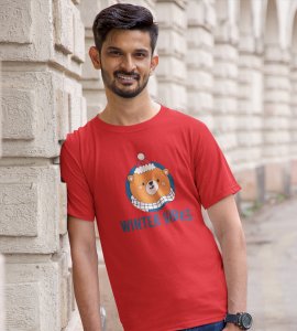Winter Vibes: Welcome Christmas With(Red) T-shirt Perfect Gift For Kids Boys Girls