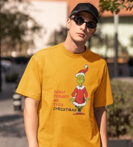 Christmas With Alien's : Best Printed T-shirt (Yellow) Perfect Gift For Secret Santa