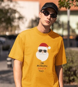 I Am Modern Santa : Cute Printed T-shirt (Yellow)Best Gift For Boys Girls