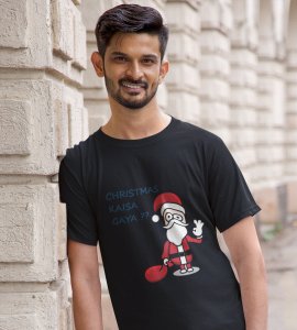 How Was Your Christmas: Cute Printed T-shirt (Black) Best Gift For Kids Boys Girls