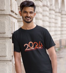 2024 Has Arrived : Cute Printed T-shirt For Kids (Black) Best Gift For Kids
