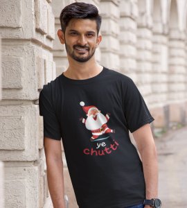 Santaa's Holiday : Best Printed T-shirt (Black) Unique Gift For Kids