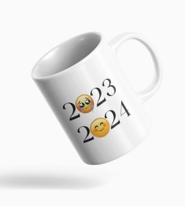 No More 2023 Only 2024, New Year Printed Coffee Mugs
