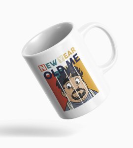 New Year Old Me, Men's Printed Sublimated Coffee Mugs