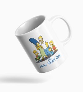 Family's New Year, Graphic Printed Sublimated Coffee Mugs