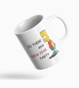 Is There Any Party? Graphics Printed Coffee Mugs On New Year Theme Best Gift For New Year