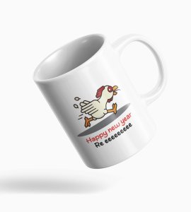 Chicken's New Year Graphic Printed Sublimated Coffee Mugs
