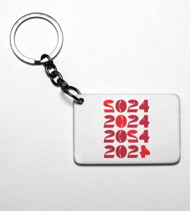 2024 Has Come, Men's Printed Sublimated Key-Chain