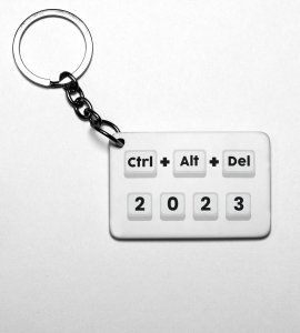 Delete 2023, New Year Printed Key-Chain