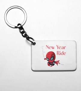 New Year Ride, Printed Key-Chain On New Year Theme