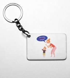 Go Enjoy Your Party, Printed Key-Chain On New Year Theme
