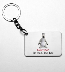 What's There For New Year, New Year Printed Key-Chain