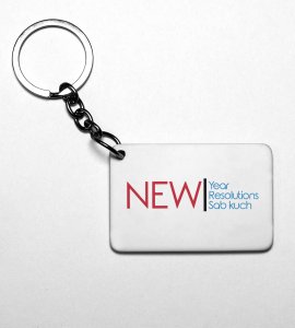 Everthing Is New, New Year Printed Key-Chain