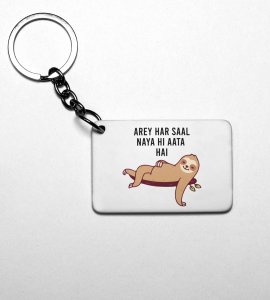New Year Always Comes, New Year Printed Key-Chain