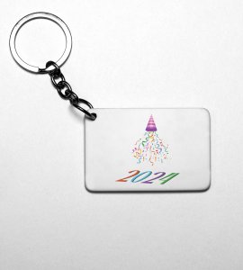 New year Bells, Men's Printed Sublimated Key-Chain