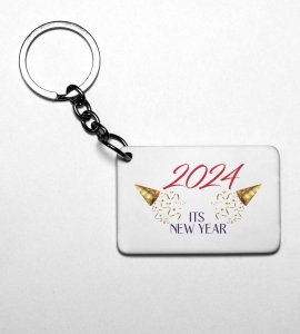 It's A New Year, Graphic Printed Sublimated Key-Chain