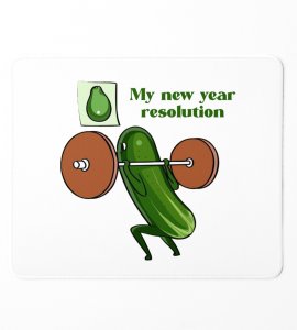 Resolution, Graphics Printed Mouse Pad On New Year Theme Best Gift For New Year