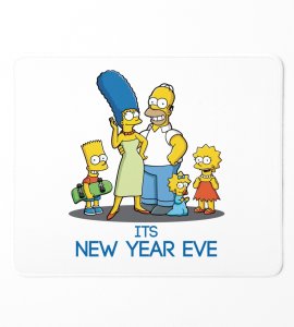 Family's New Year, Graphic Printed Sublimated Mouse Pad