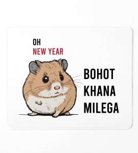 New Year More Food, Graphics Printed Mouse Pad On New Year Theme Best Gift For New Year