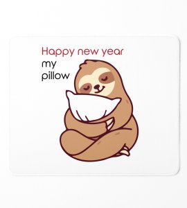 Pillow And New Year Graphic Printed Sublimated Mouse Pad