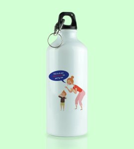 Go Enjoy Your Party, Printed Aluminium Water Bottle On New Year Theme
