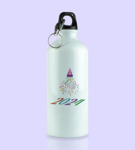 New year Bells, Men's Printed Sublimated Aluminium Water Bottle