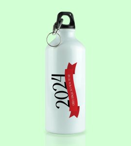 Greetings For New Year,New Year Printed Aluminium Water Bottle