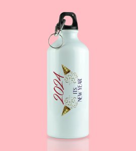 It's A New Year,Graphic Printed Sublimated Aluminium Water Bottle