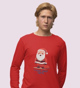 Sumo Santa: Unique DesignedFull Sleeve T-shirt Red Perfect Gift For Boys Girls