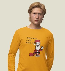 How Was Your Christmas: Best DesignedFull Sleeve T-shirt Yellow Amazing Gift For Secret Santa