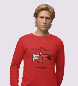 I Am Coming: Best DesignedFull Sleeve T-shirt Red Perfect Gift For Secret Santa